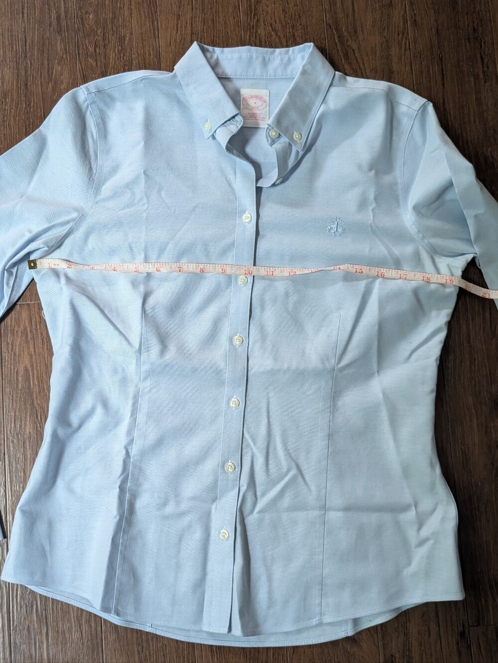 Stretch Non-Iron Oxford Button-Down Womens Size 8 - Picture 7 of 10